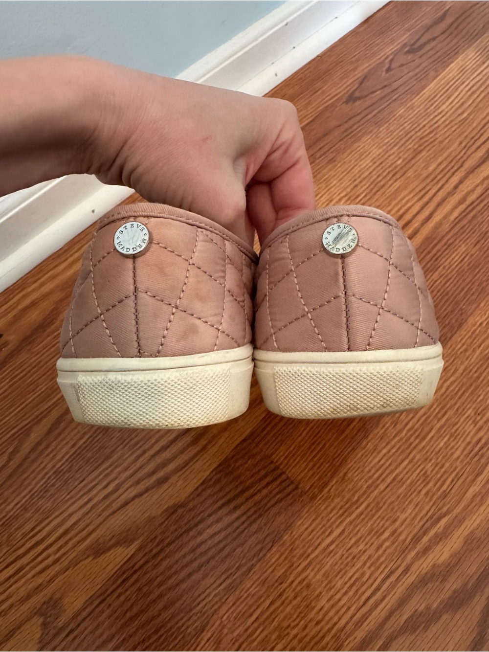 Steve Madden Quilted Slip-On Espadrilles - Dusty Pink - Picture 3 of 4